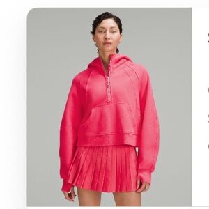 Lululemon Scuba Oversized Half-zip Hoodie XS/S in “Lip Gloss”